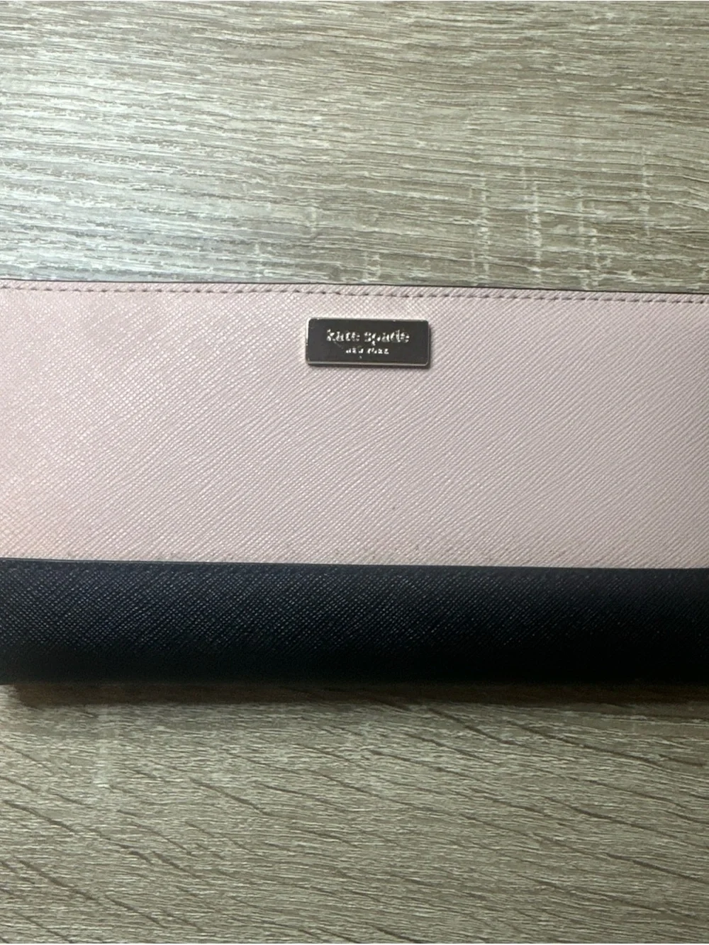 Kate Spade New York Laurel Way Stacy Wallet in Pink and Black color block